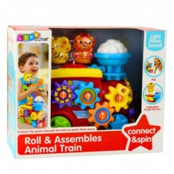 Interactive Musical Locomotive For Toddlers Gears Colorful