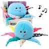 Plush Octopus Sleeping Cuddly Toy Light Sound Blue