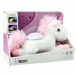 Plush Unicorn Sleeping Cuddly Toy Projector Sound