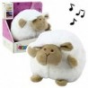 Plush Sheep Sleeping Cuddly Toy Light Sound White