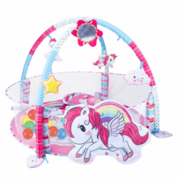 Baby Play Mat Ball Pool 3in1 Unicorn Pink