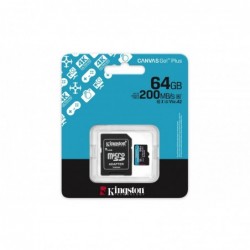 KINGSTON microSDXC Canvas Go Plus 64GB + Adapter