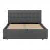Bed LEENA 160x200cm, grey