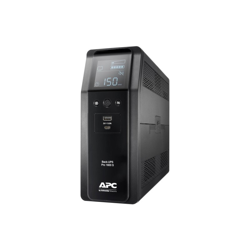 APC Back UPS Pro BR 1600VA, Sinewave,8 Outlets, AVR, LCD interface