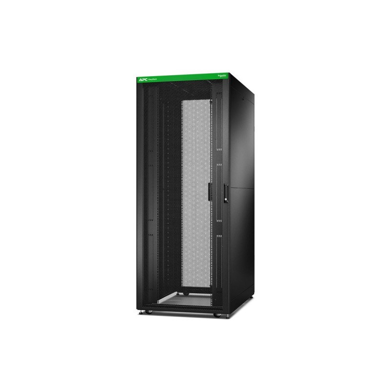 APC Easy Rack 800mm/42U/1200mm with Roof, Side panel,castors,feet and 4 Brackets, No Bottom, black