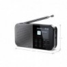 Sharp DR-P520(GY) OSAKA Pocket/Handheld Portable Digital Radio, Grey Sharp