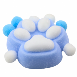Squishy Cat Paw Anti-Stress Toy Sensory Fur Squishy Blue