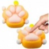 Cat Paw Squishy Anti-Stress Toy Sensory Fur Squishy Yellow