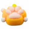 Cat Paw Squishy Anti-Stress Toy Sensory Fur Squishy Yellow