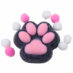 Cat Paw Squishy Anti-Stress Toy Sensory Fur Squishy Black