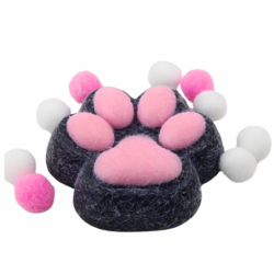 Cat Paw Squishy Anti-Stress Toy Sensory Fur Squishy Black