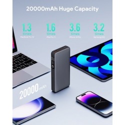 AUKEY 20000mAh Portable Power Bank with 65W PD
