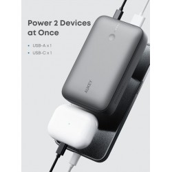 AUKEY PB-Y57 Spark Mini 20000 Compact Fast Charging Power Bank Available In Grey And White