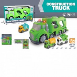 WOOPIE Zielona Laweta City Truck Efekty Dźwiękowe i Świetlne