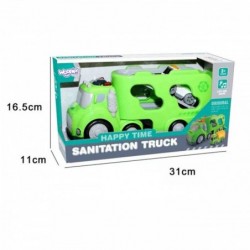 WOOPIE Zielona Laweta City Truck Efekty Dźwiękowe i Świetlne