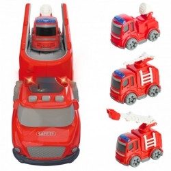 WOOPIE Duża Czerwona Laweta City Truck Efekty Dźwiękowe i Świetlne