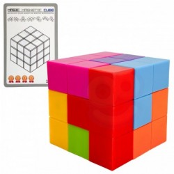 WOOPIE Układanka Kostka Tetris Z Zestawem Kart