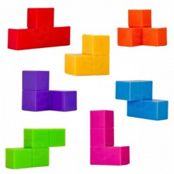 WOOPIE Układanka Kostka Tetris Z Zestawem Kart