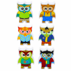 Educational Game Owls Arcade Logic Puzzle Domino 18 pcs.