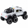Off-road Car Friction Drive Lights Sounds Pearl White 6x6 1:16