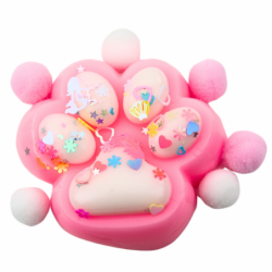 Cat Paw Anti-Stress Sensory Squishy Pink and White