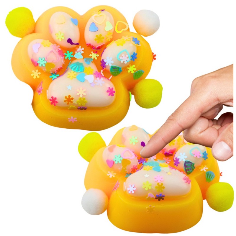 Cat Paw Anti-Stress Sensory Squishy Yellow
