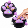 Cat Paw Anti-Stress Sensory Squishy Black and Purple