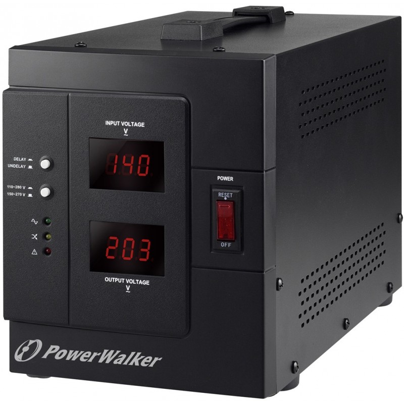 PowerWalker AVR 3000 SIV FR voltage regulator 1 AC outlet(s) 110-280 V Black
