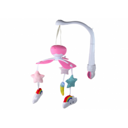 Crib Carousel Universal Clip Plush Pendants Pink