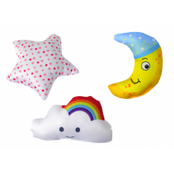 Crib Carousel Battery Operated Universal Clip Plush Pendants Pink