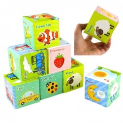Educational Blocks Cubes Colored Letters Animals Learning 8pcs.