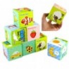 Educational Blocks Cubes Colored Letters Animals Learning 8pcs.