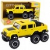 Off-road Car Friction Drive Lights Sounds Yellow 6x6 1:16