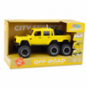 Off-road Car Friction Drive Lights Sounds Yellow 6x6 1:16