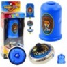 Flying Disk Lion Spinner Launcher Set Blue
