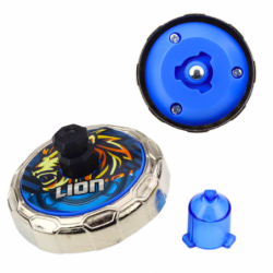 Flying Disk Lion Spinner Launcher Set Blue