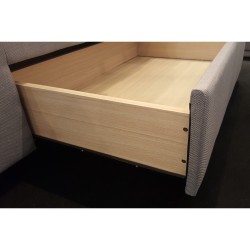Bed CAREN 160x200cm, grey