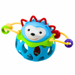 Soft Ball Hedgehog Ball With Rattle Sensory Toy Blue