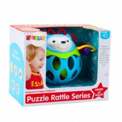 Soft Ball Hedgehog Ball With Rattle Sensory Toy Blue