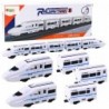 Train Interactive Train Cars Sounds Lights White 62cm