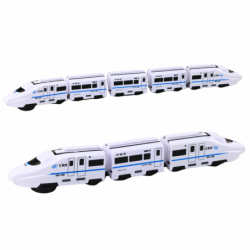 Train Interactive Train Cars Sounds Lights White 62cm