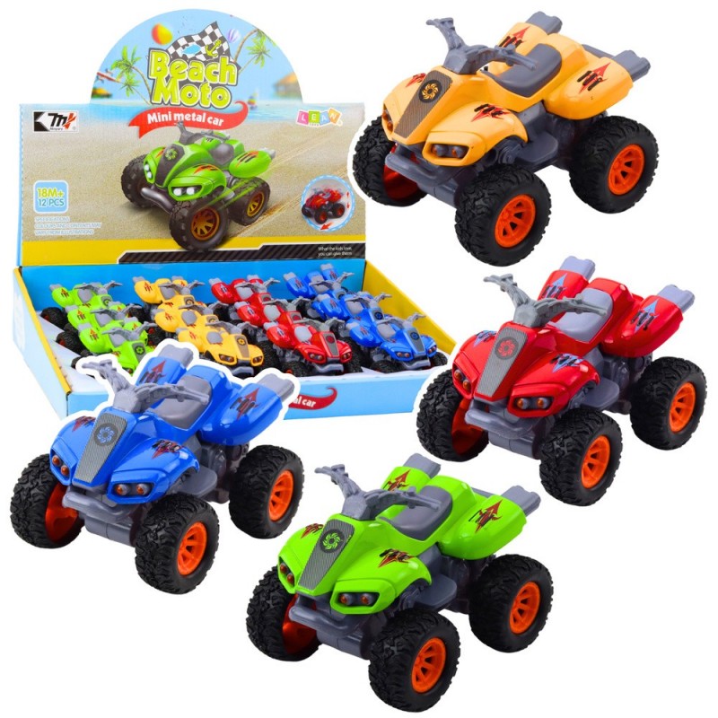 Quad Bike With Rubber Tires Metal Body Mix