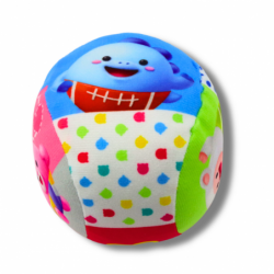 Soft Ball With Rattle For Toddlers Colorful 9cm