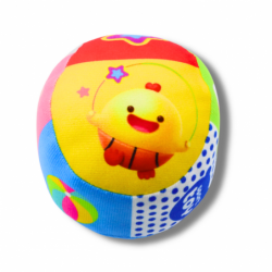 Soft Ball With Rattle For Toddlers Colorful 9cm