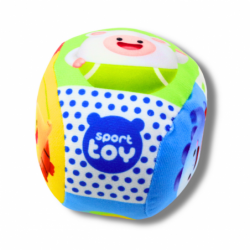 Soft Ball With Rattle For Toddlers Colorful 9cm