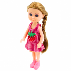 Mini Doll With Accessories Kitty Stroller Pink Doll Set