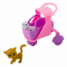 Mini Doll With Accessories Kitty Stroller Pink Doll Set