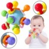 Teether Sensory Toy With Rattle For Babies Colorful