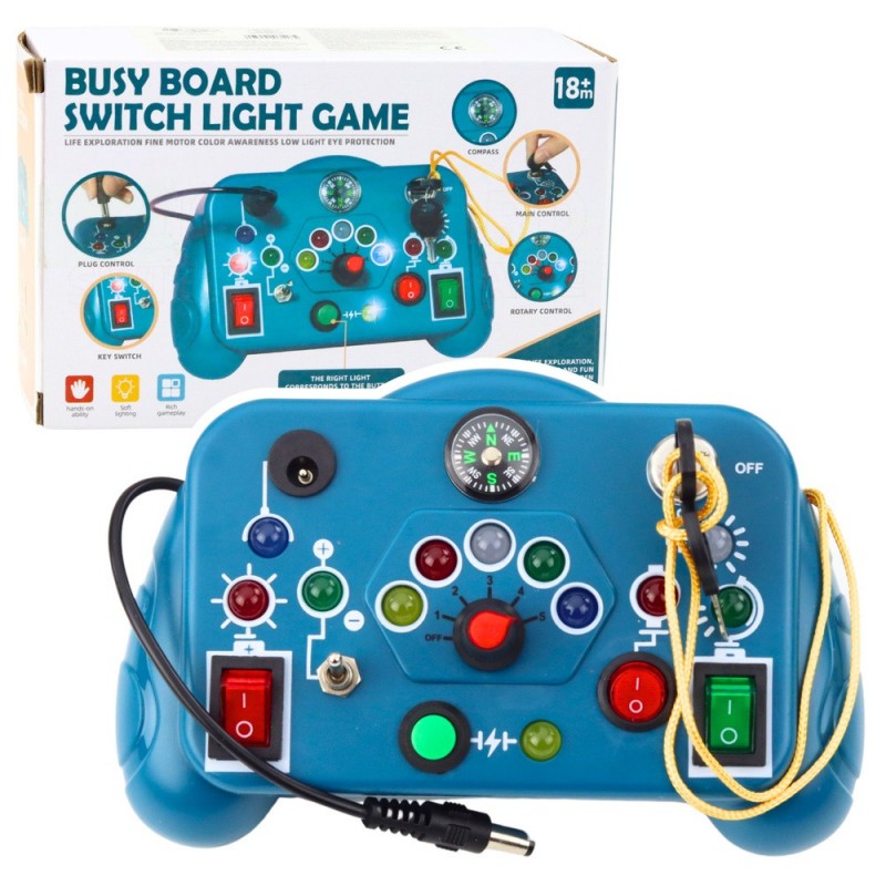 Sensory Toy Interactive Pad 13 Activities Blue