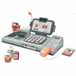 Set of Cash Register Groceries Reader Phone 25El